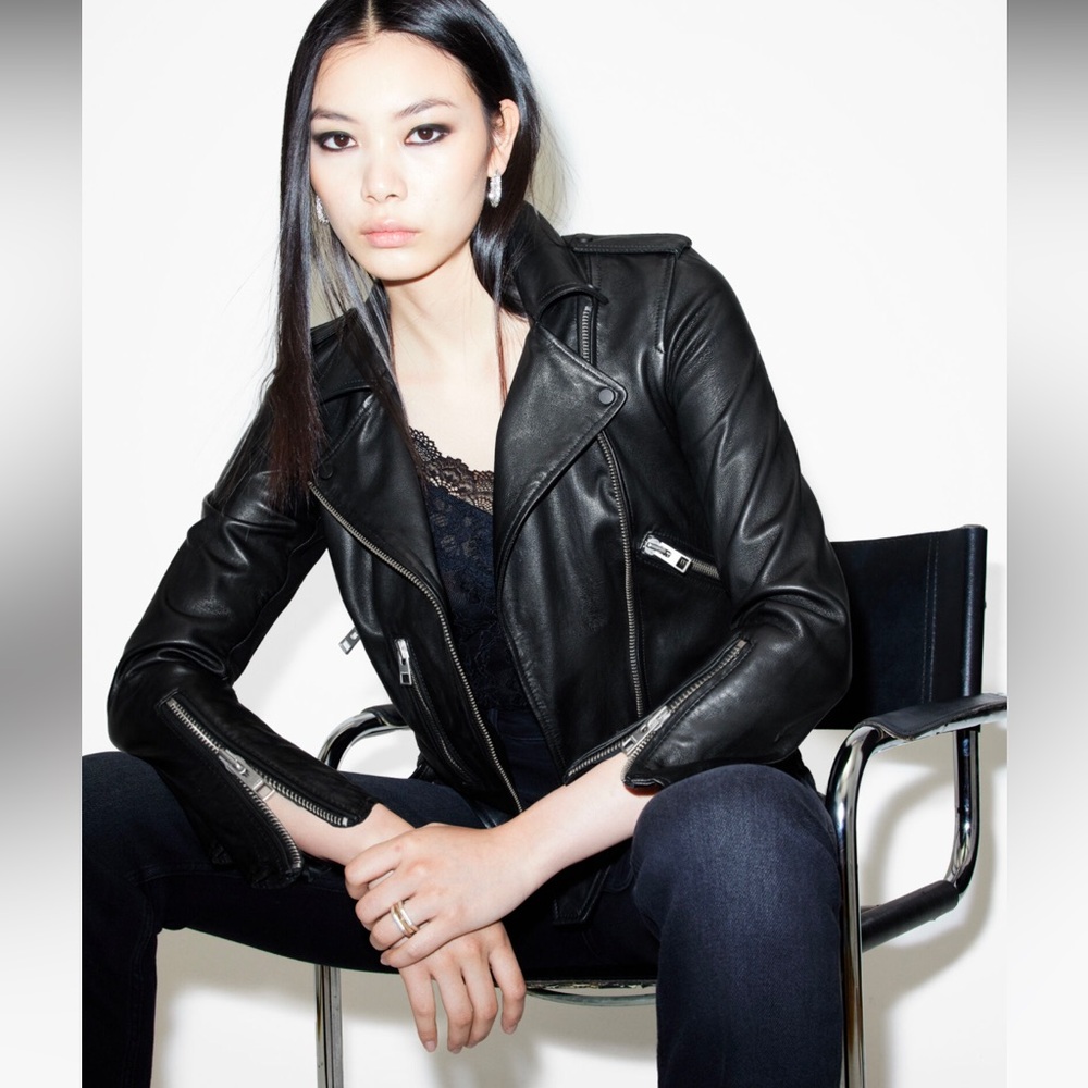 All Saints Balfern Leather Biker Jacket